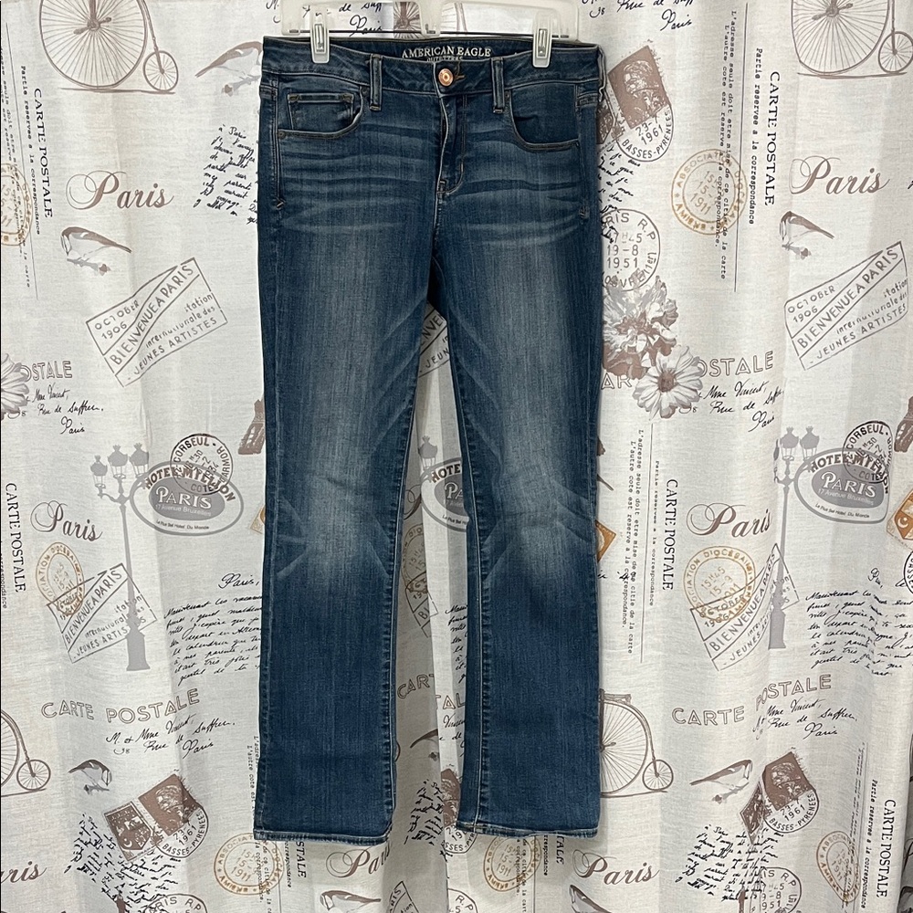 American Eagle Outfitters Women's Dark Blue Boot Cut Jeans